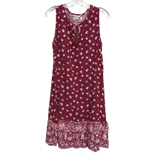 Dress Casual Midi By Sonoma In Red & White, Size:M