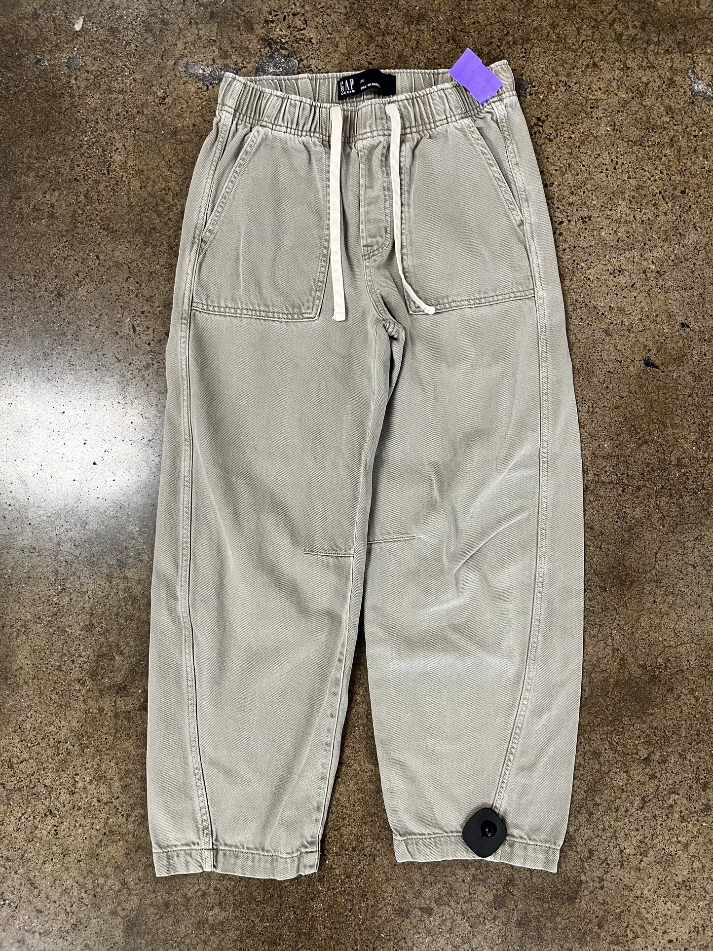Pants Wide Leg By Gap In Taupe, Size:Xs