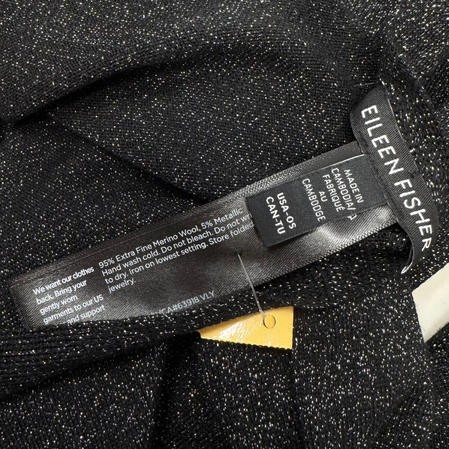 Metallic Merino Wool Scarf Long By Eileen Fisher