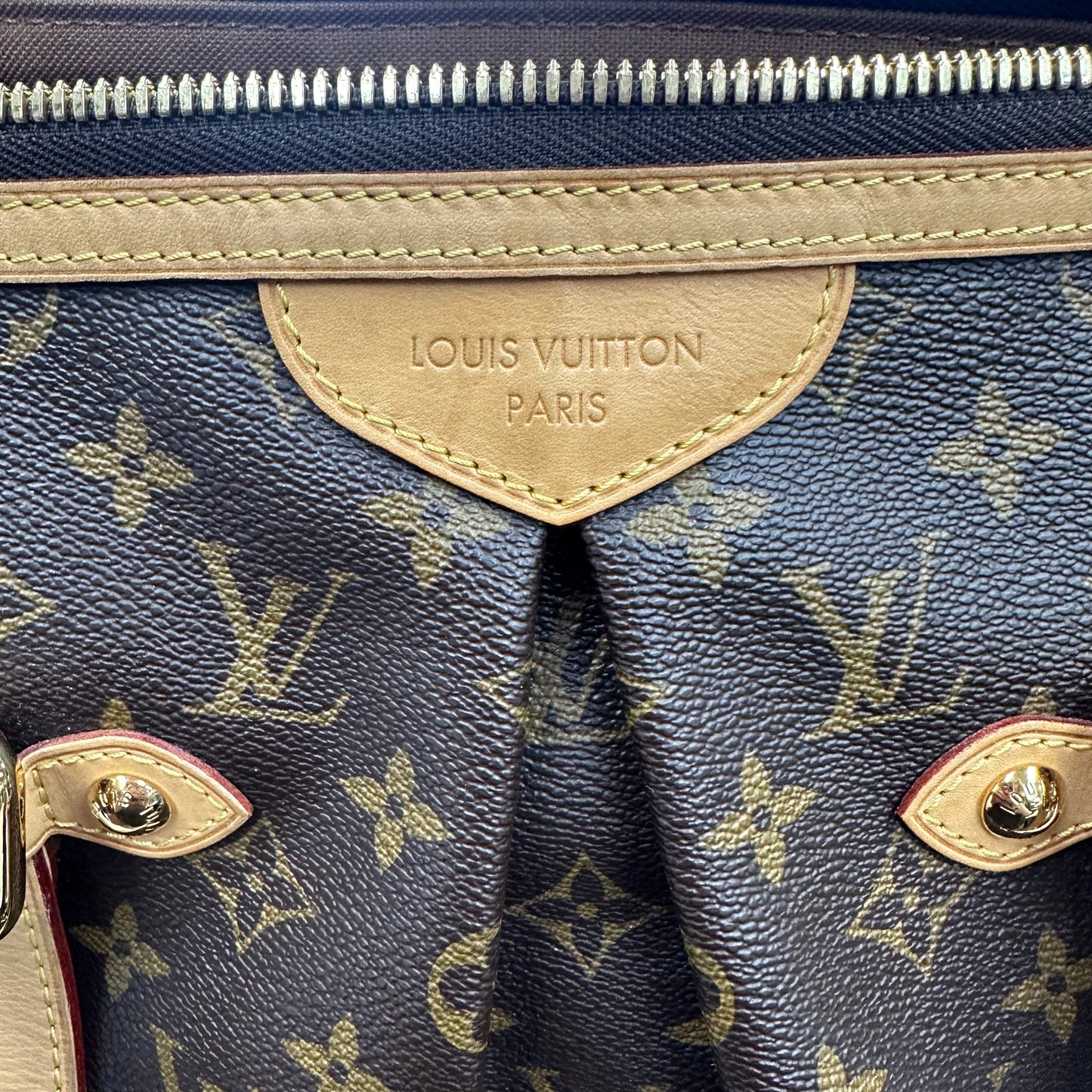 Tote Luxury Designer By Louis Vuitton In Brown, Size:Large