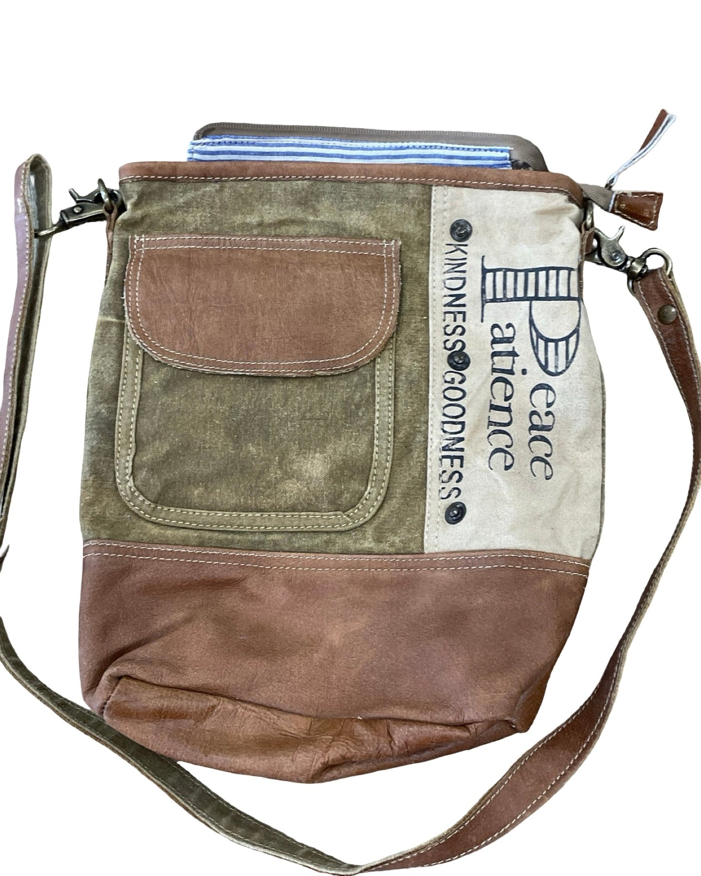 Crossbody By Clothes Mentor In Tan, Size:Large