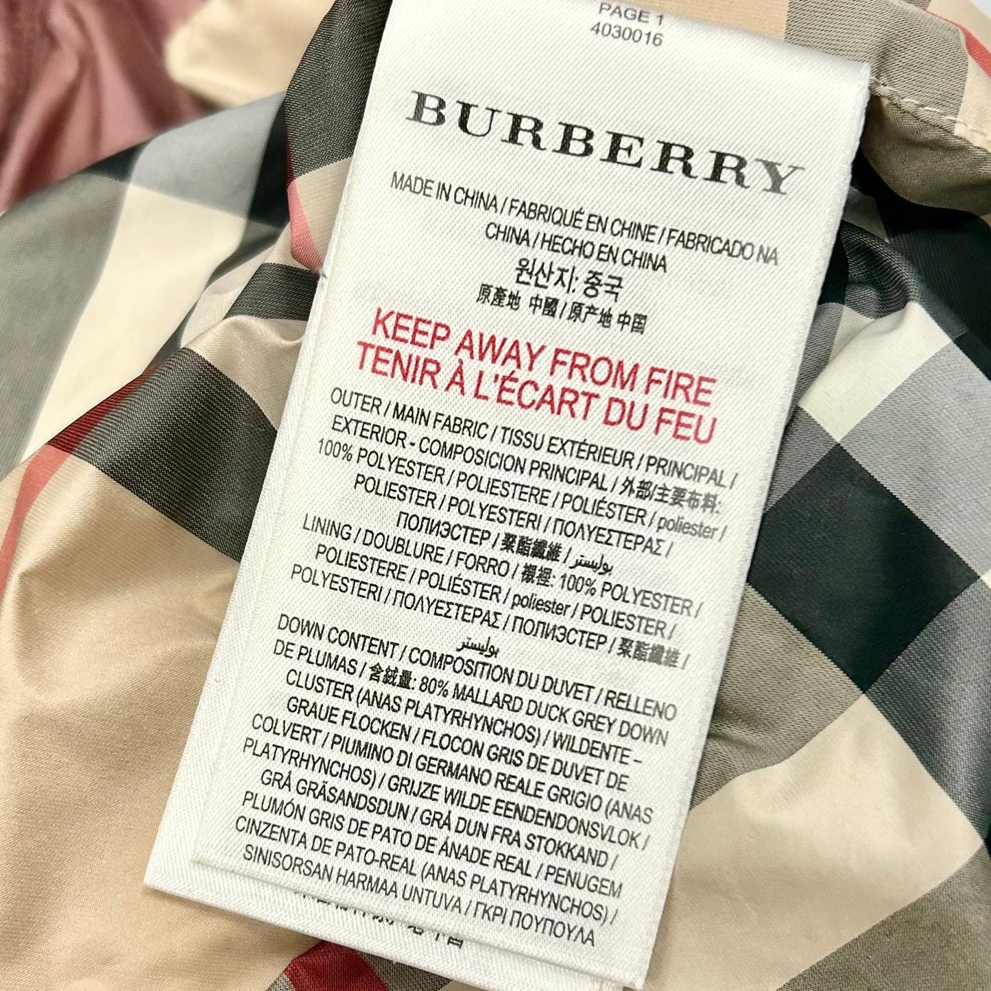 Coat Designer By Burberry  Size: Xs