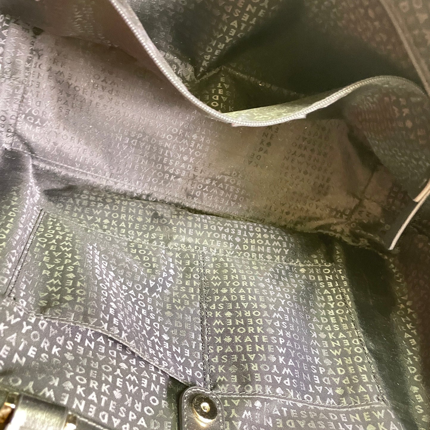 Tote Designer By Kate Spade In Black, Size:Large