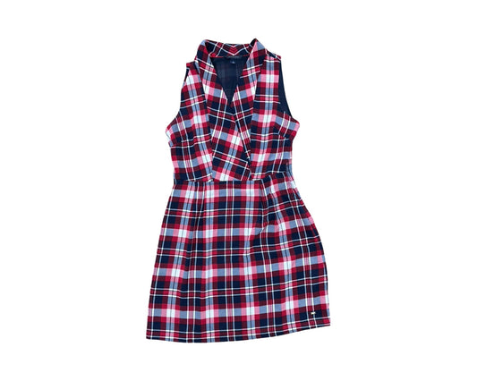 Dress Casual Midi By Tommy Hilfiger In Blue & Red & White, Size:4