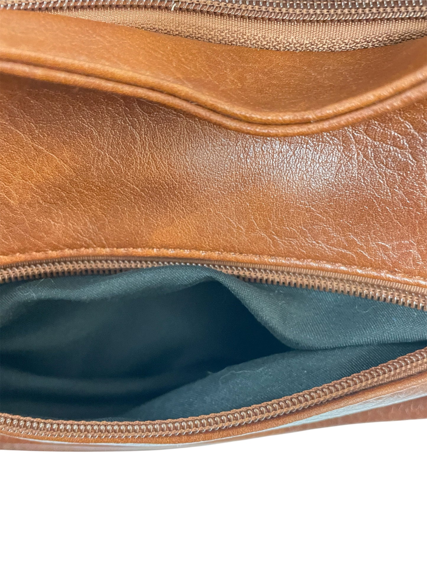 Handbag By Clothes Mentor In Brown & Gold, Size:Large