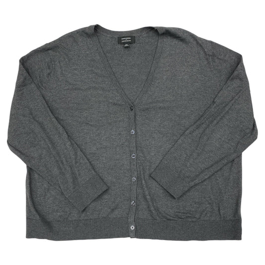 Sweater Cardigan By Banana Republic In Grey, Size:Xxl