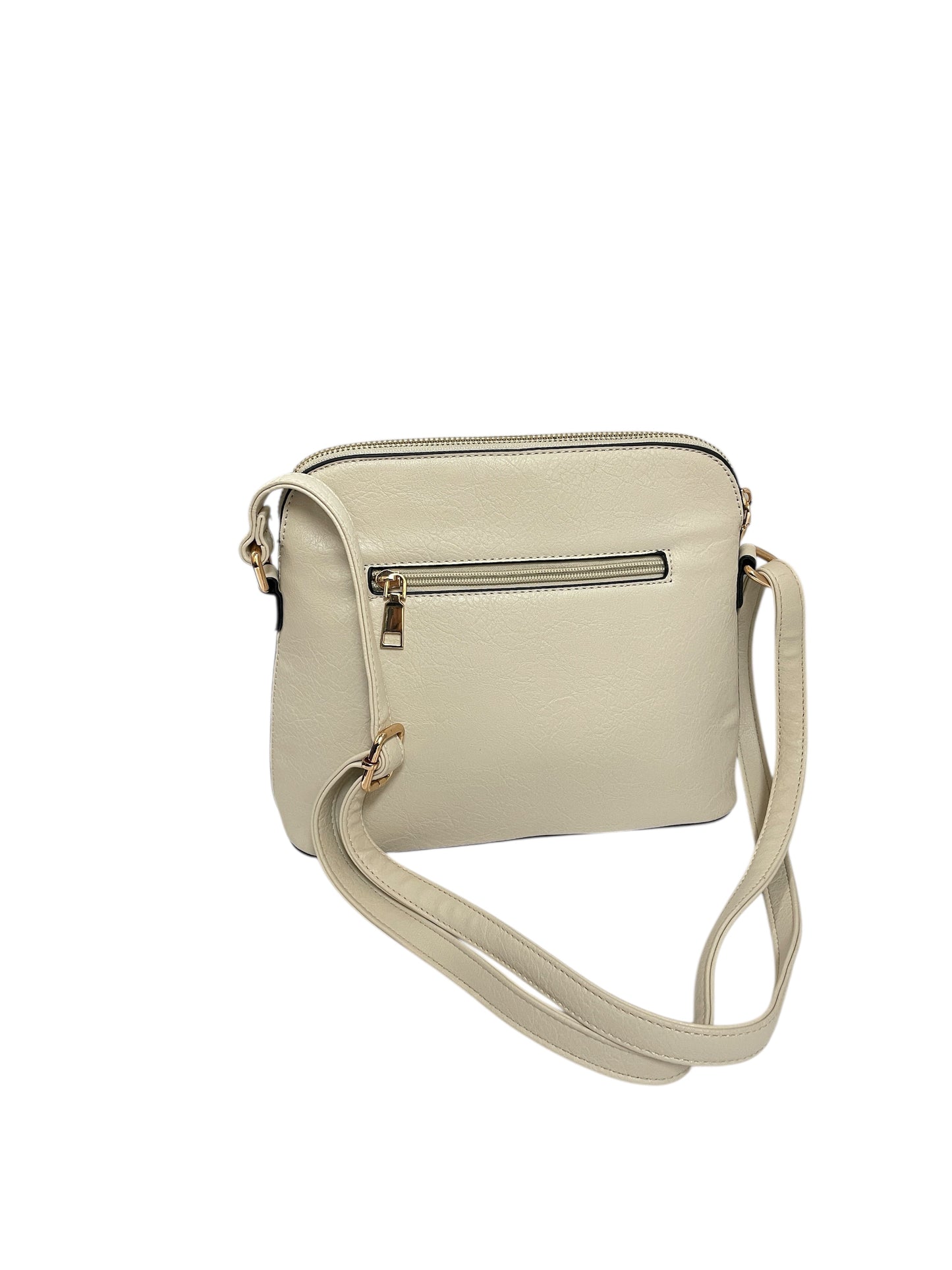 Crossbody By Clothes Mentor In Cream, Size:Medium