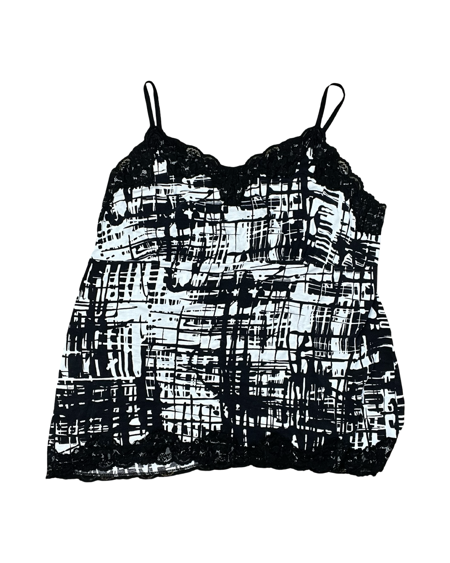 Top Sleeveless By Lane Bryant In Black & White, Size:3X