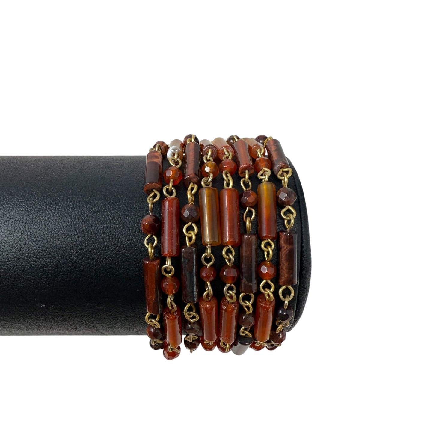 Multi-Strand Agate Tube Beaded Bracelet By Lauren By Ralph Lauren