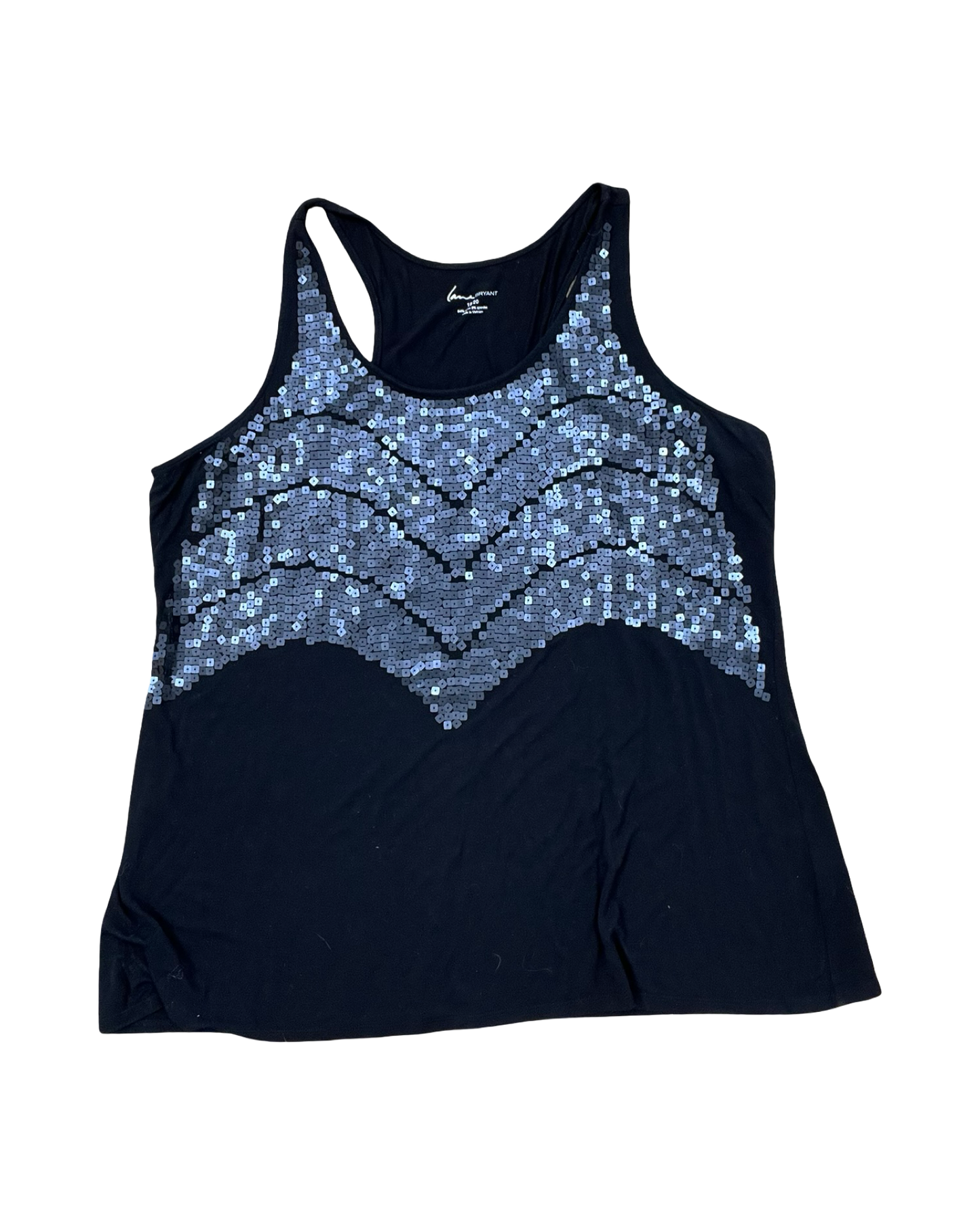 Top Sleeveless By Lane Bryant In Black, Size:1X