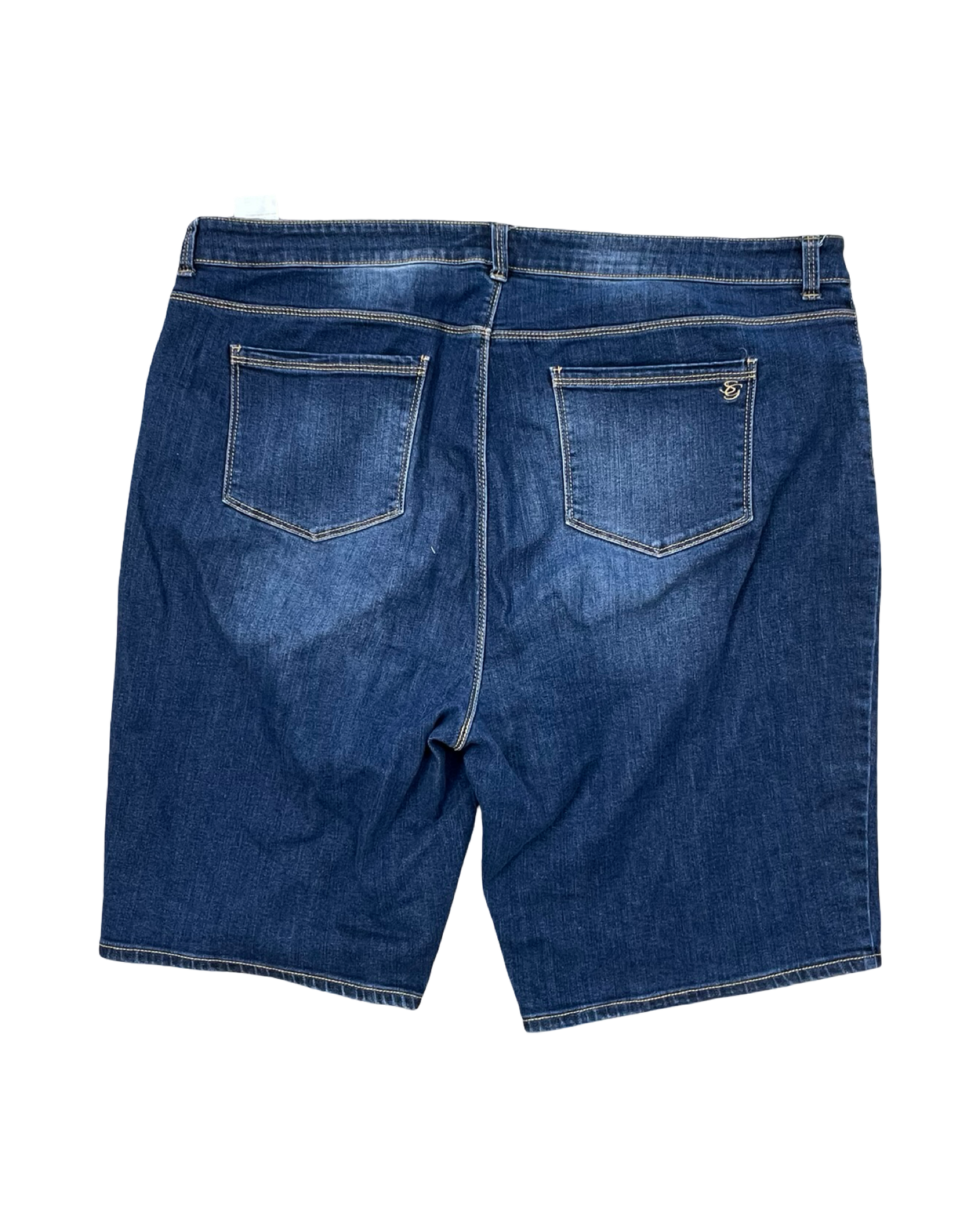 Shorts By Susan Graver In Blue Denim, Size:20