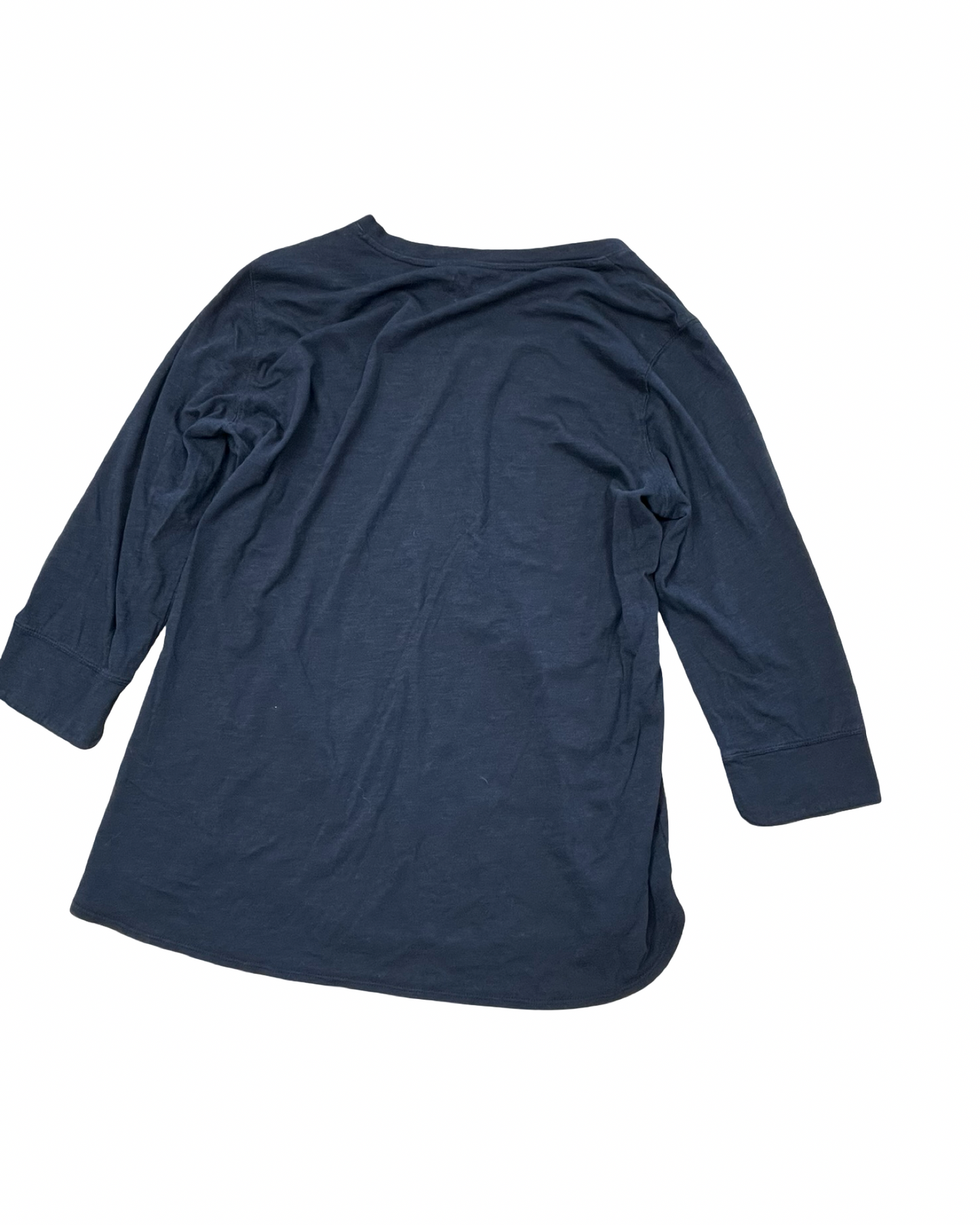 Top 3/4 Sleeve By Eddie Bauer In Black, Size:Xl