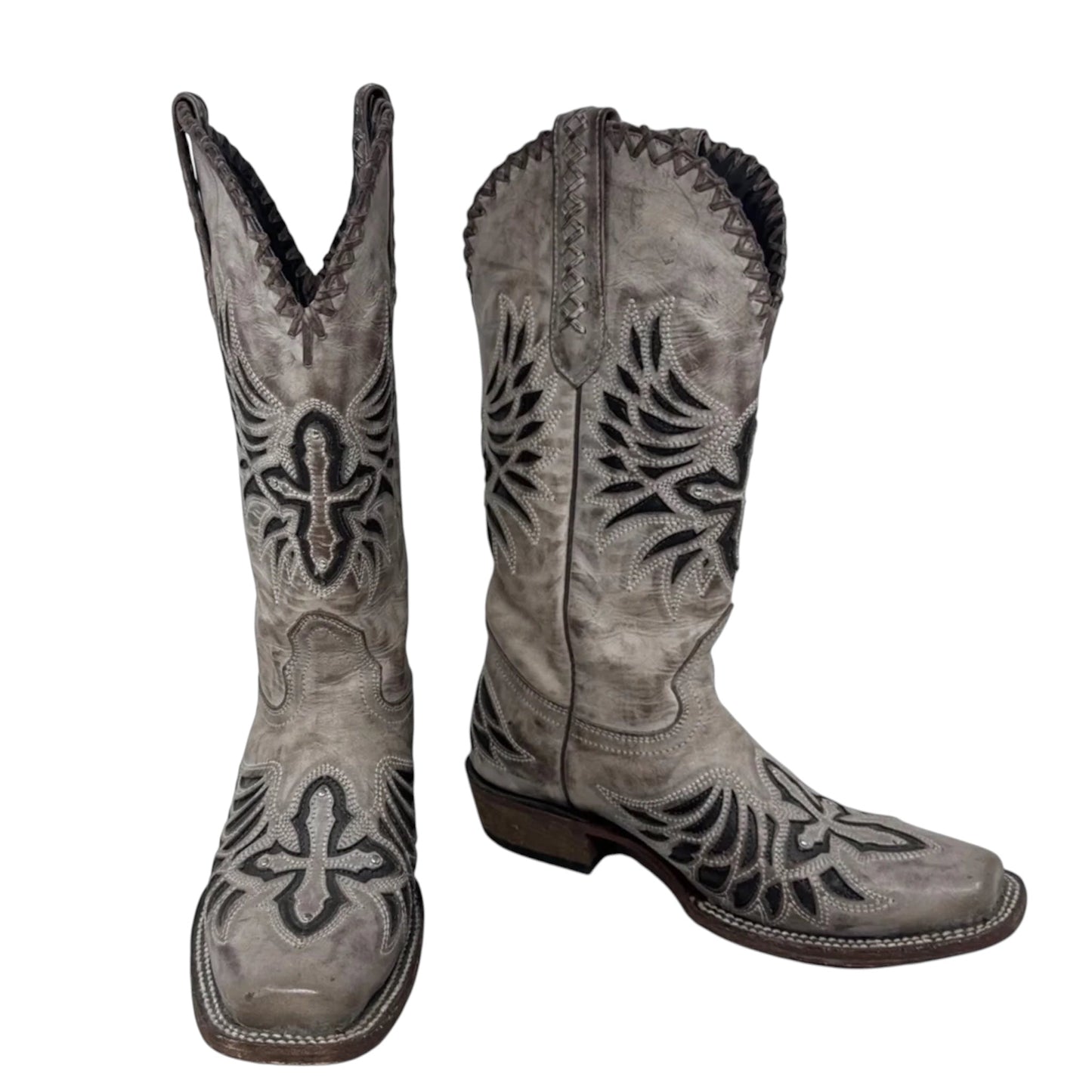 Buttercup Western Boots By J B Dillon In Taupe, Size: 7.5