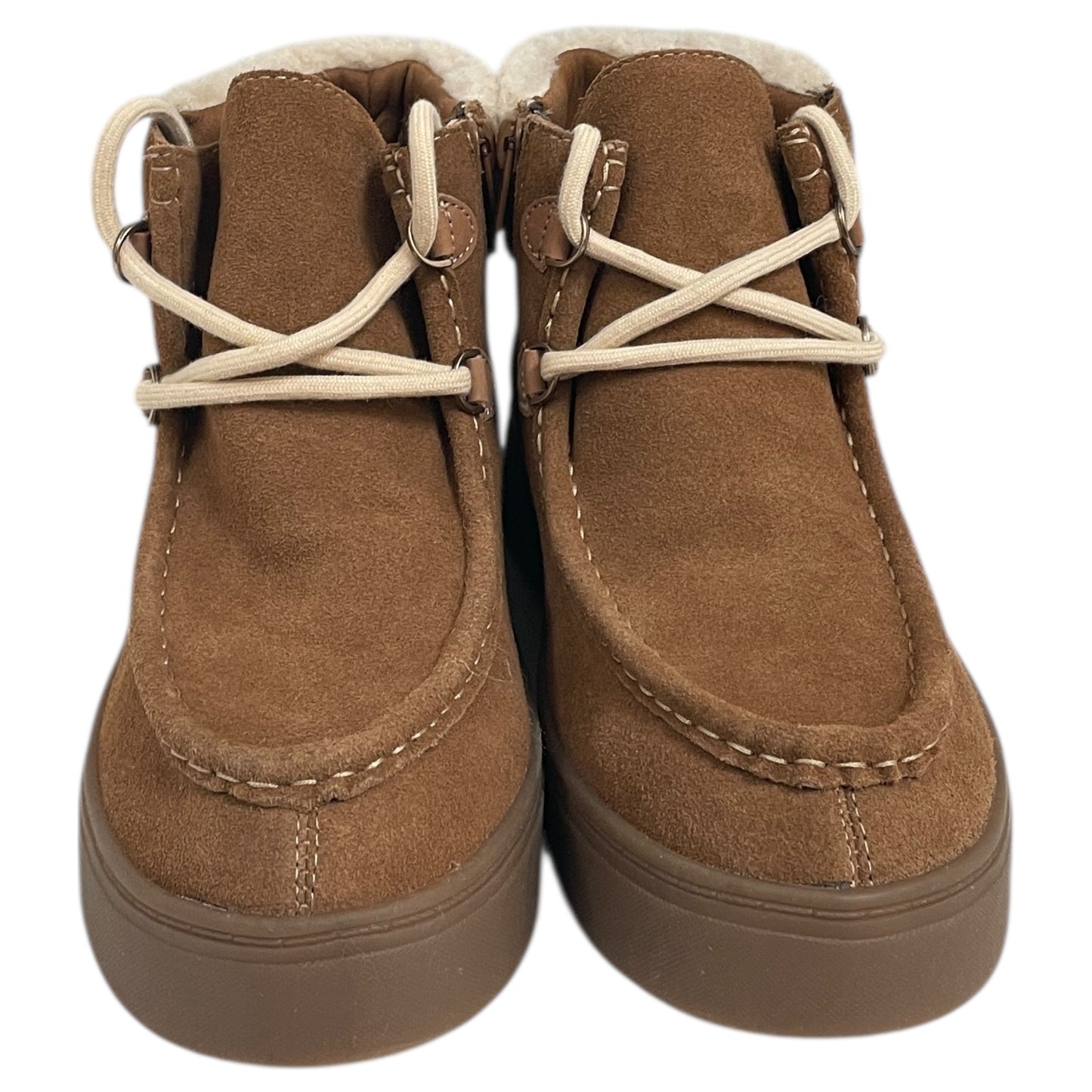 Boots Ankle Flats By Clarks In Brown, Size:9