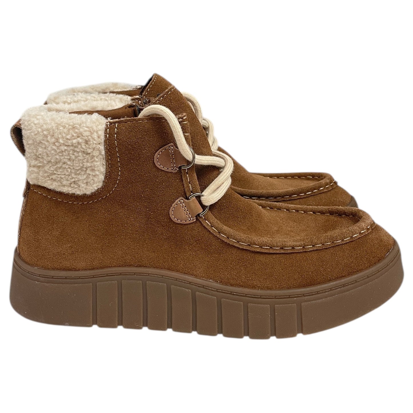 Boots Ankle Flats By Clarks In Brown, Size:9