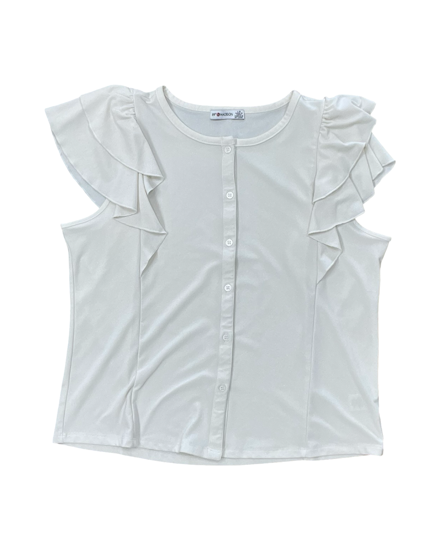 Top Ss By 89Th And Madison In Cream, Size:L
