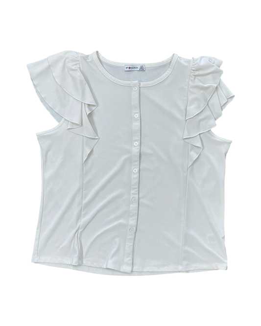 Top Ss By 89Th And Madison In Cream, Size:L