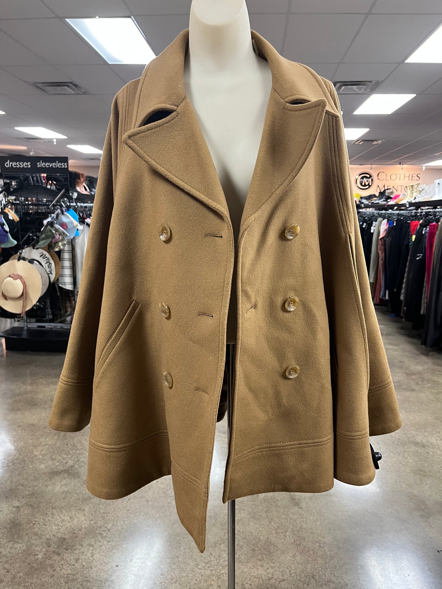 Poncho By Trina Turk In Tan, Size:L