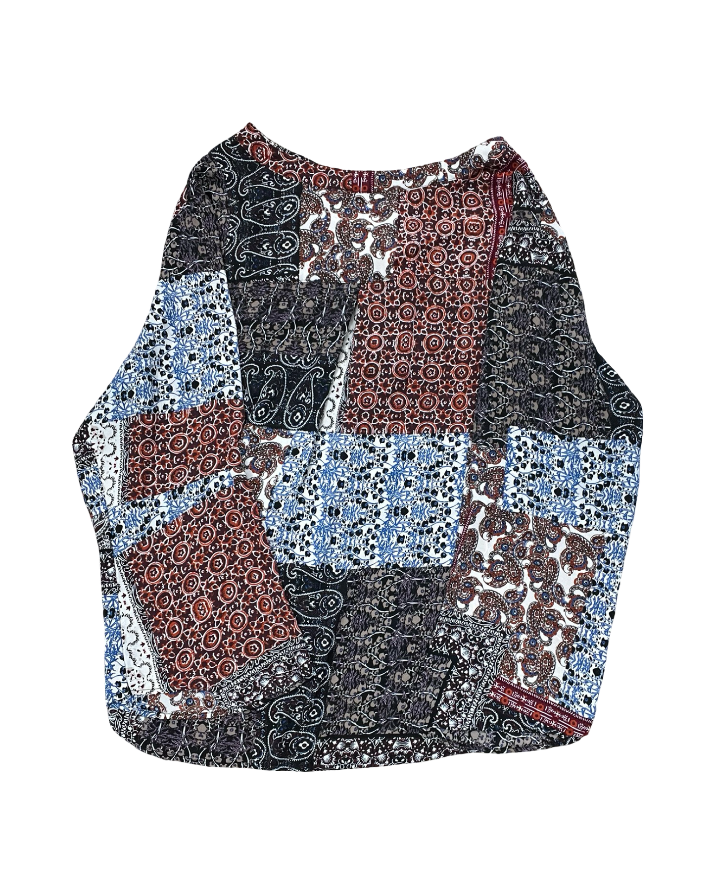 Blouse Ls By Clothes Mentor In Red & Tan, Size:3X