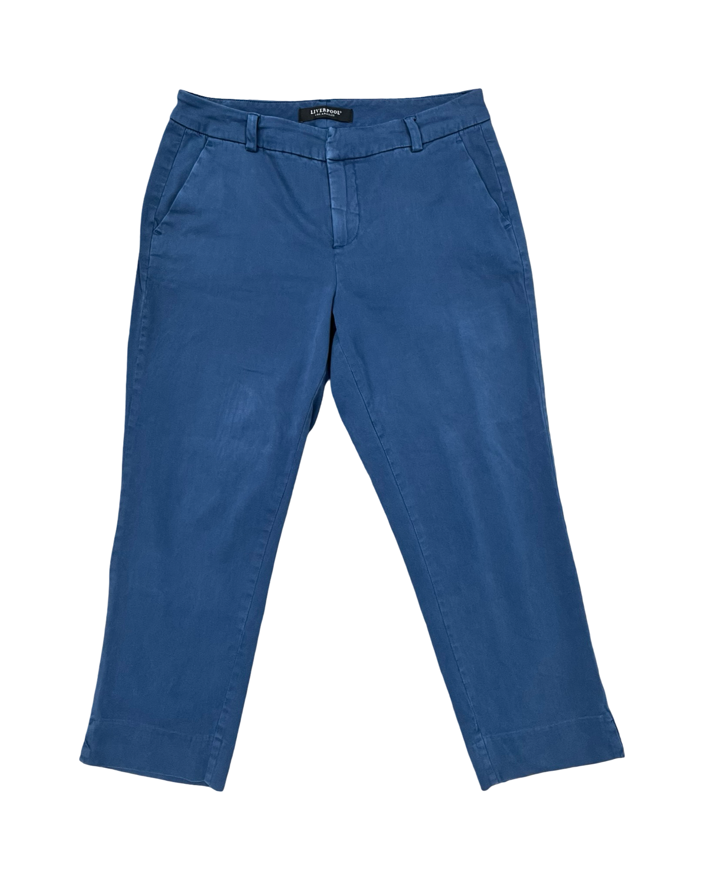 Pants Cropped By Liverpool In Blue, Size:10