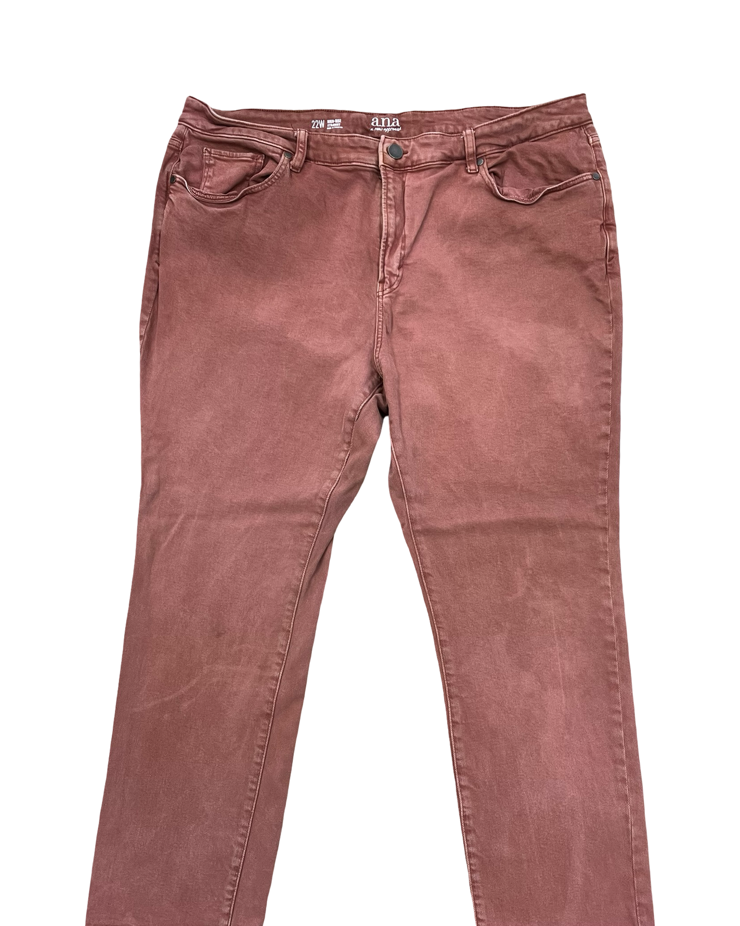 Jeans Straight By Ana In Orange, Size:22