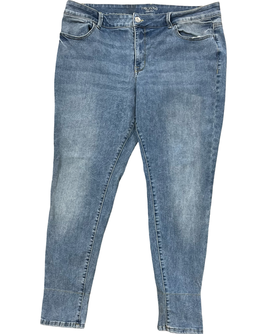 Jeans Skinny By Maurices In Blue Denim, Size:24