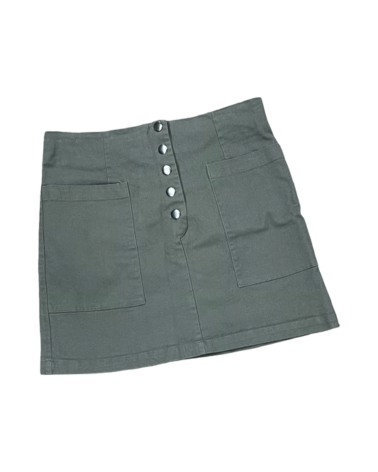 Dress Casual Short By Harper In Green Denim, Size:Xl