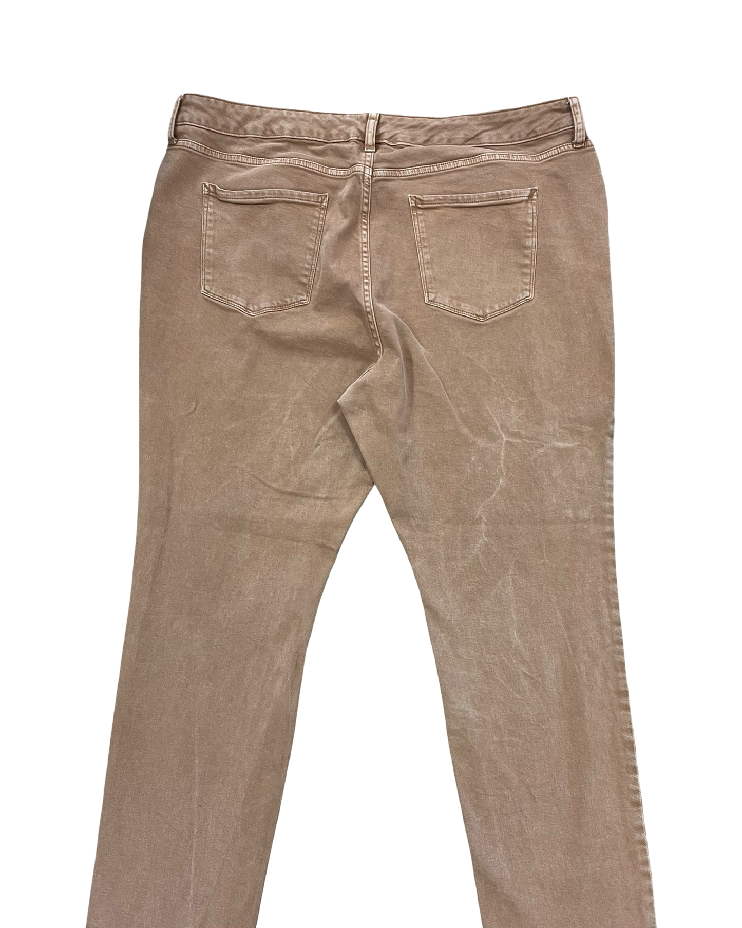 Jeans Straight By Ana In Brown, Size:22