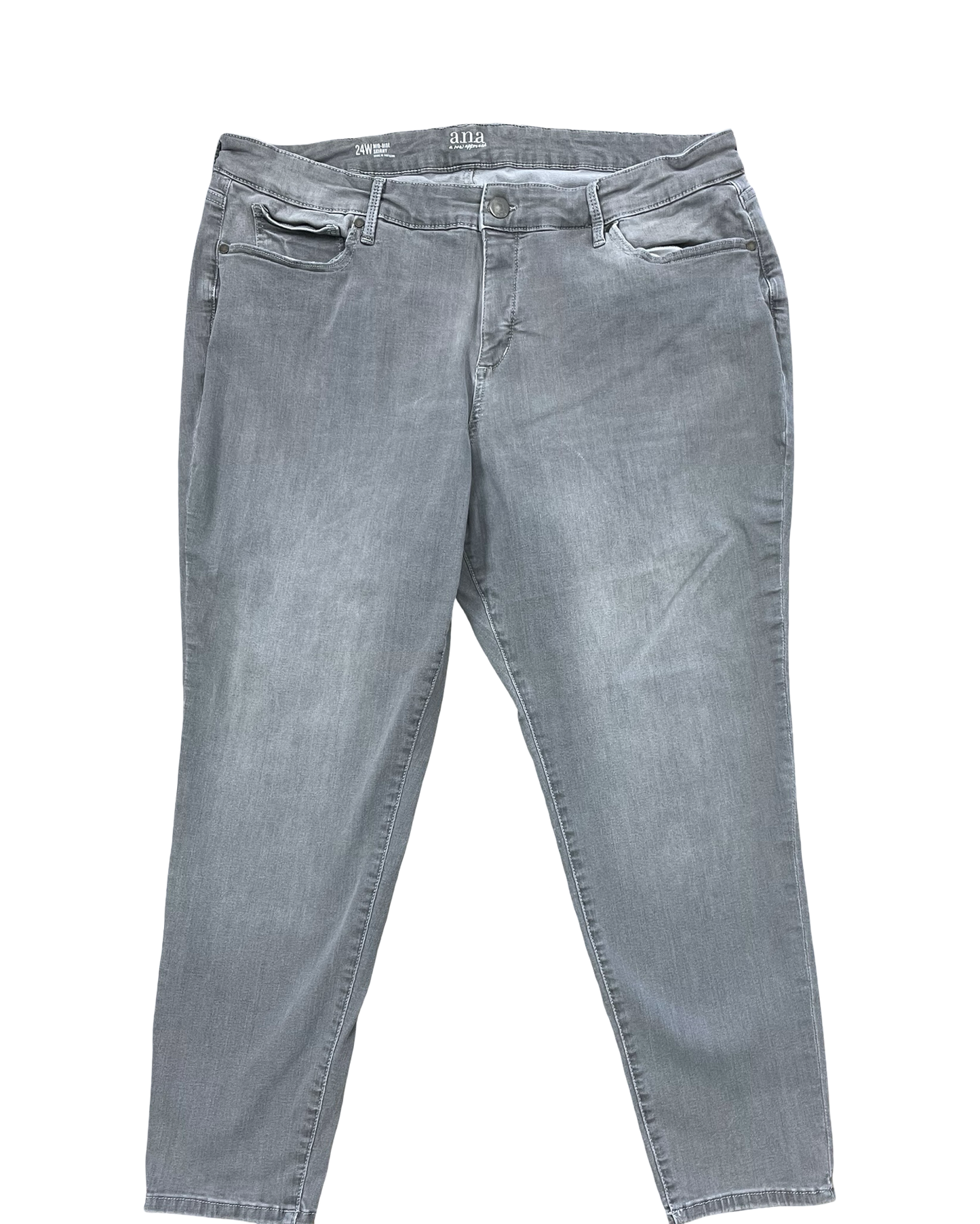 Jeans Skinny By Ana In Grey, Size:24