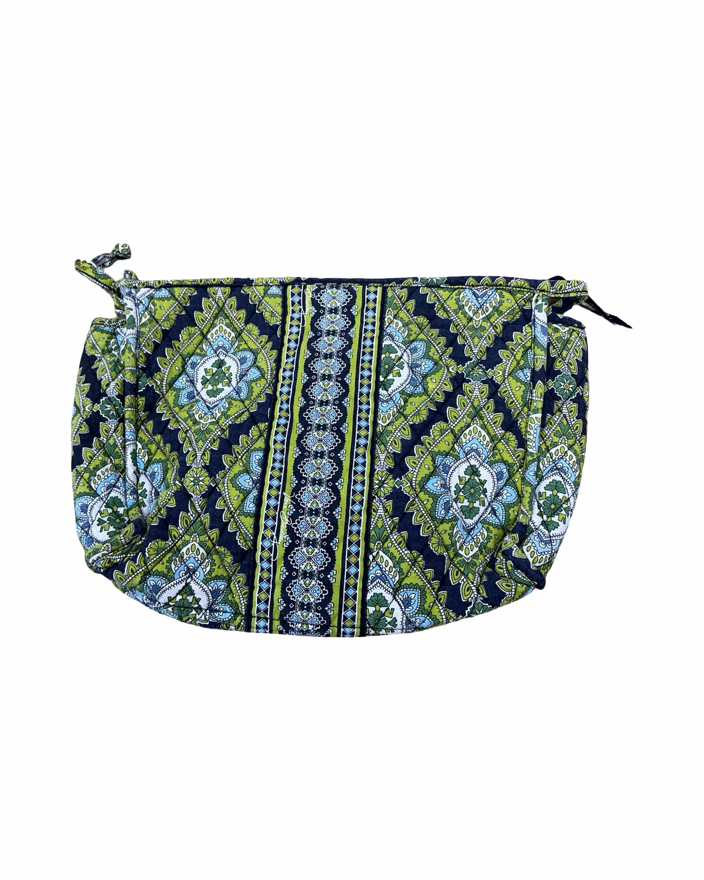 Makeup Bag By Vera Bradley In Blue & Green, Size:Medium