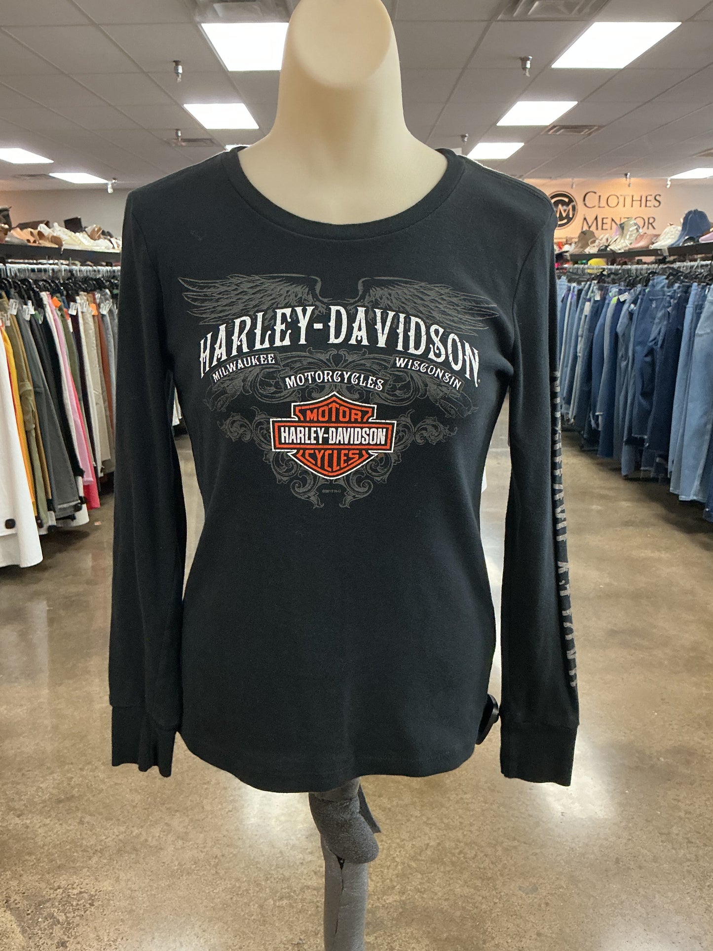 Top Ls By Harley Davidson In Black, Size:S
