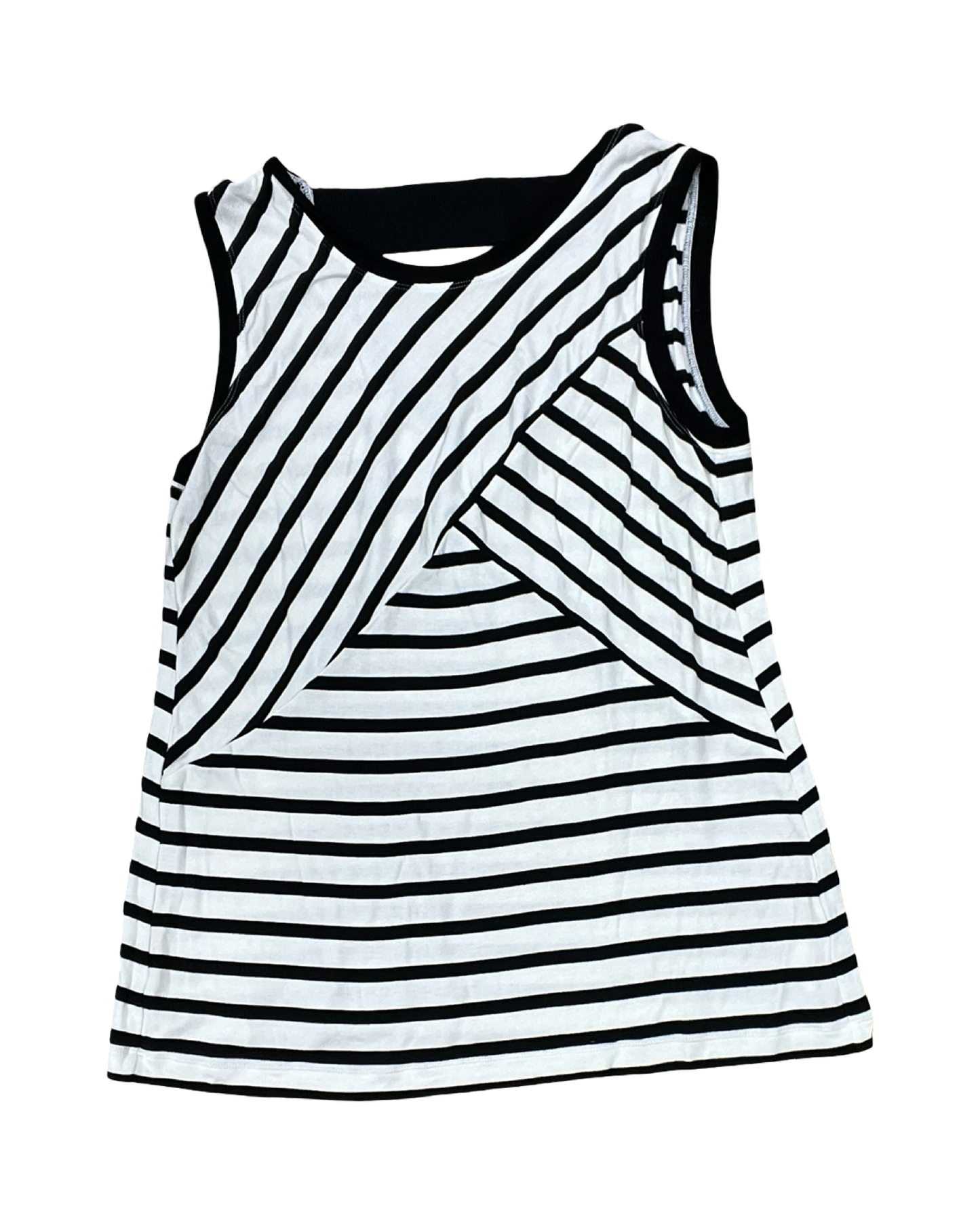 Top Sleeveless By Cabi In Black & Cream, Size:S