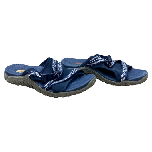 Sandals Flats By Skechers In Blue & White, Size:7