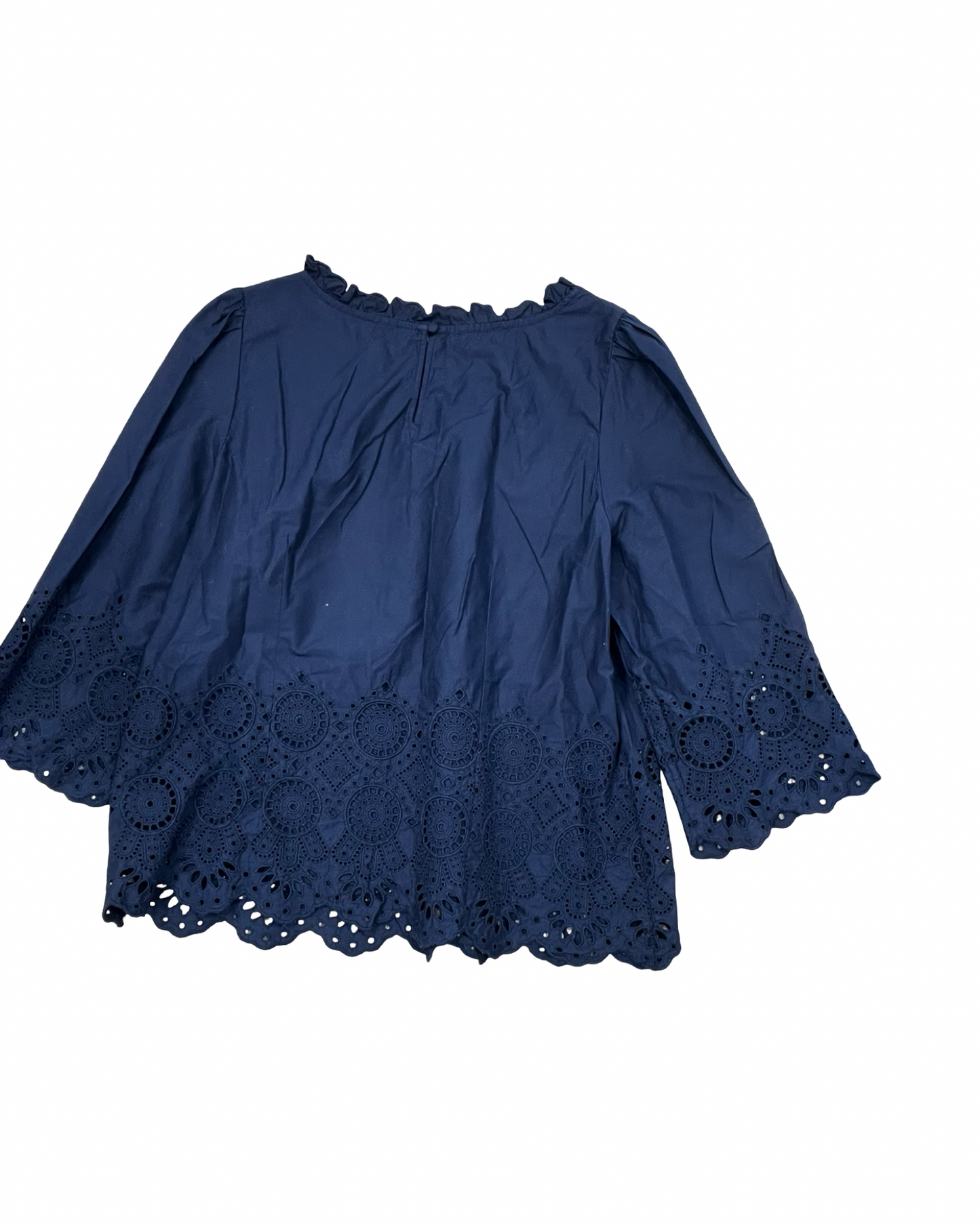 Top 3/4 Sleeve By Talbots In Navy, Size:Mp