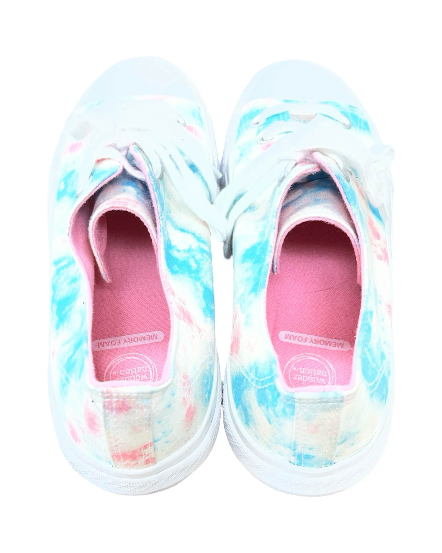 Shoes Sneakers By Clothes Mentor In Blue & White, Size:8