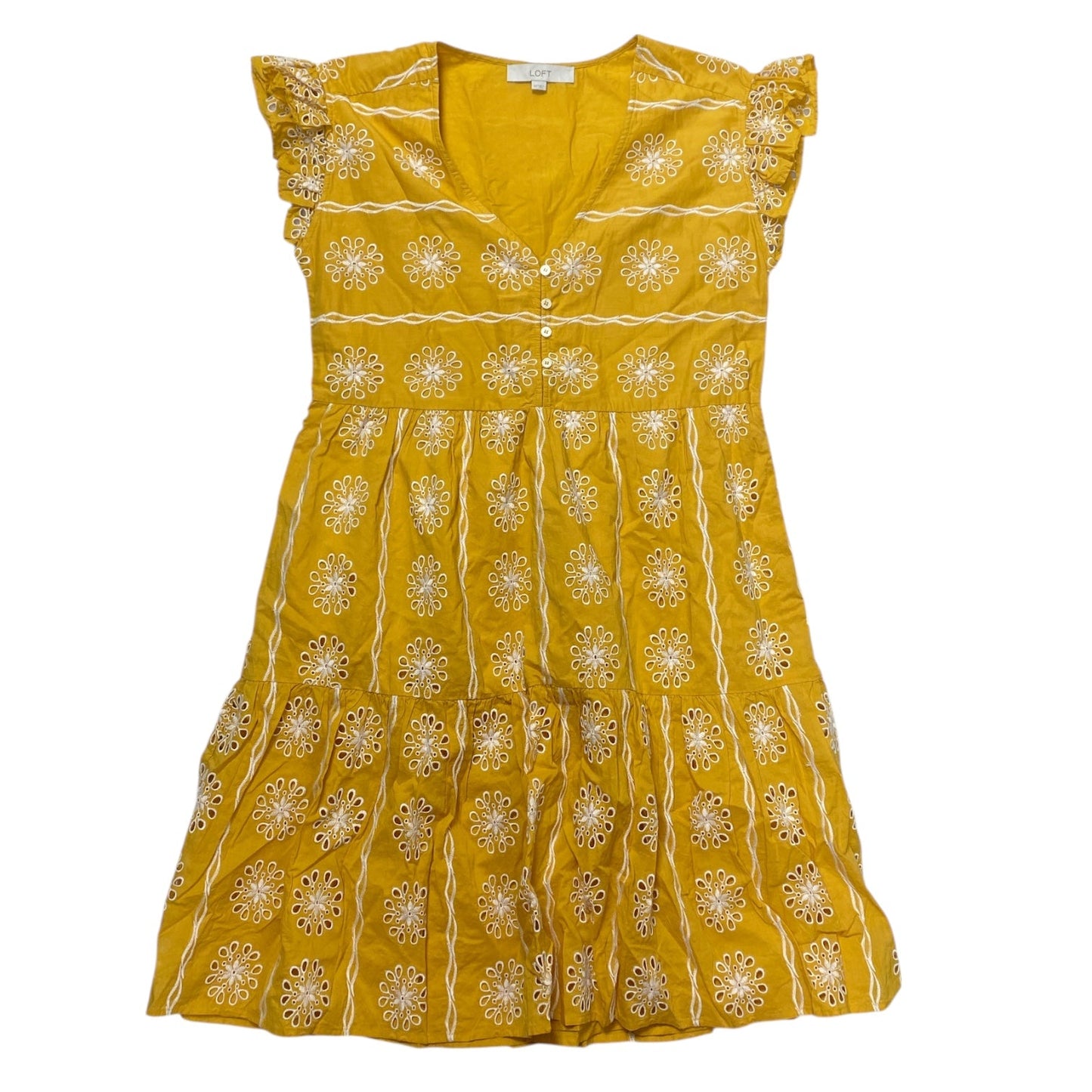 Dress Casual Maxi By Loft In Yellow, Size:Xs
