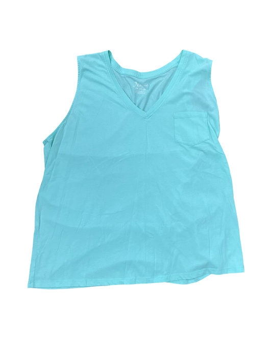 Tank Top By Natural Reflections In Green, Size:2X