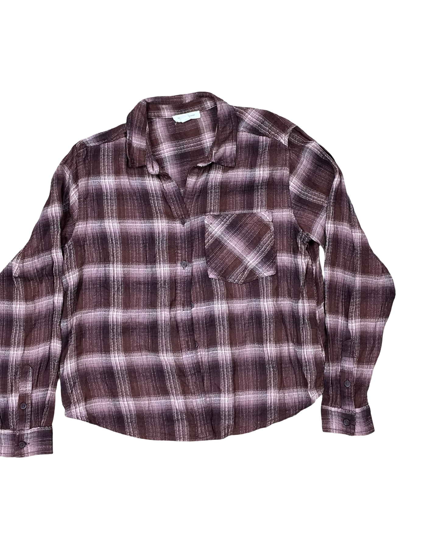 Blouse Ls By Beachlunchlounge In Maroon, Size:M
