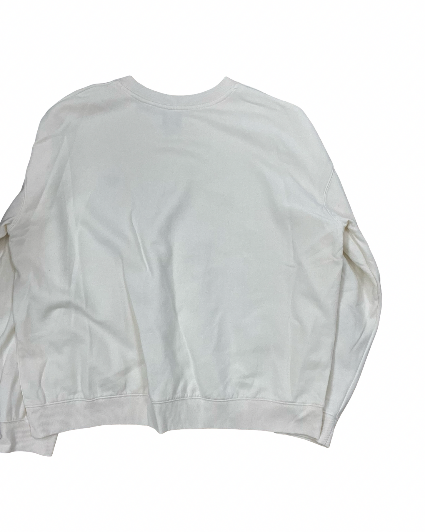Sweatshirt Collar By Clothes Mentor In Cream, Size:1X