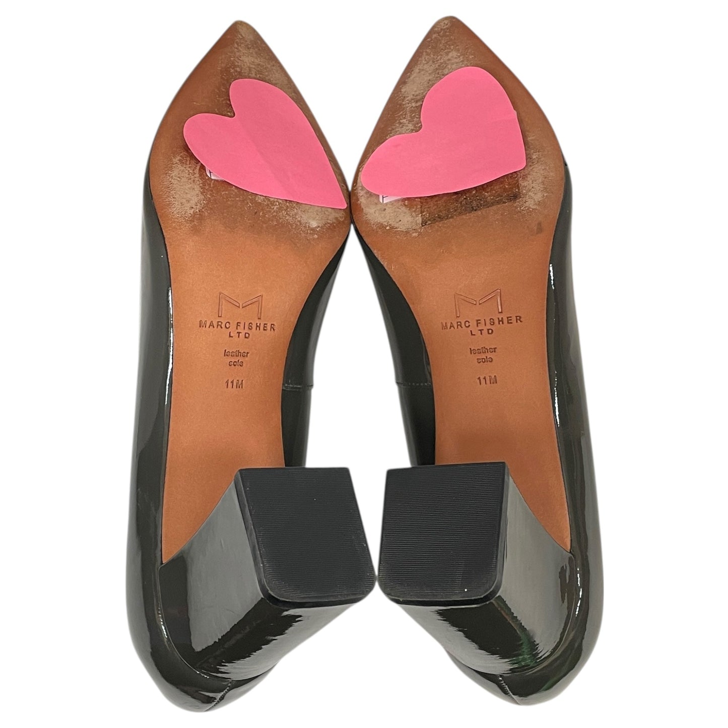 Shoes Heels Block By Marc Fisher In Grey, Size:11