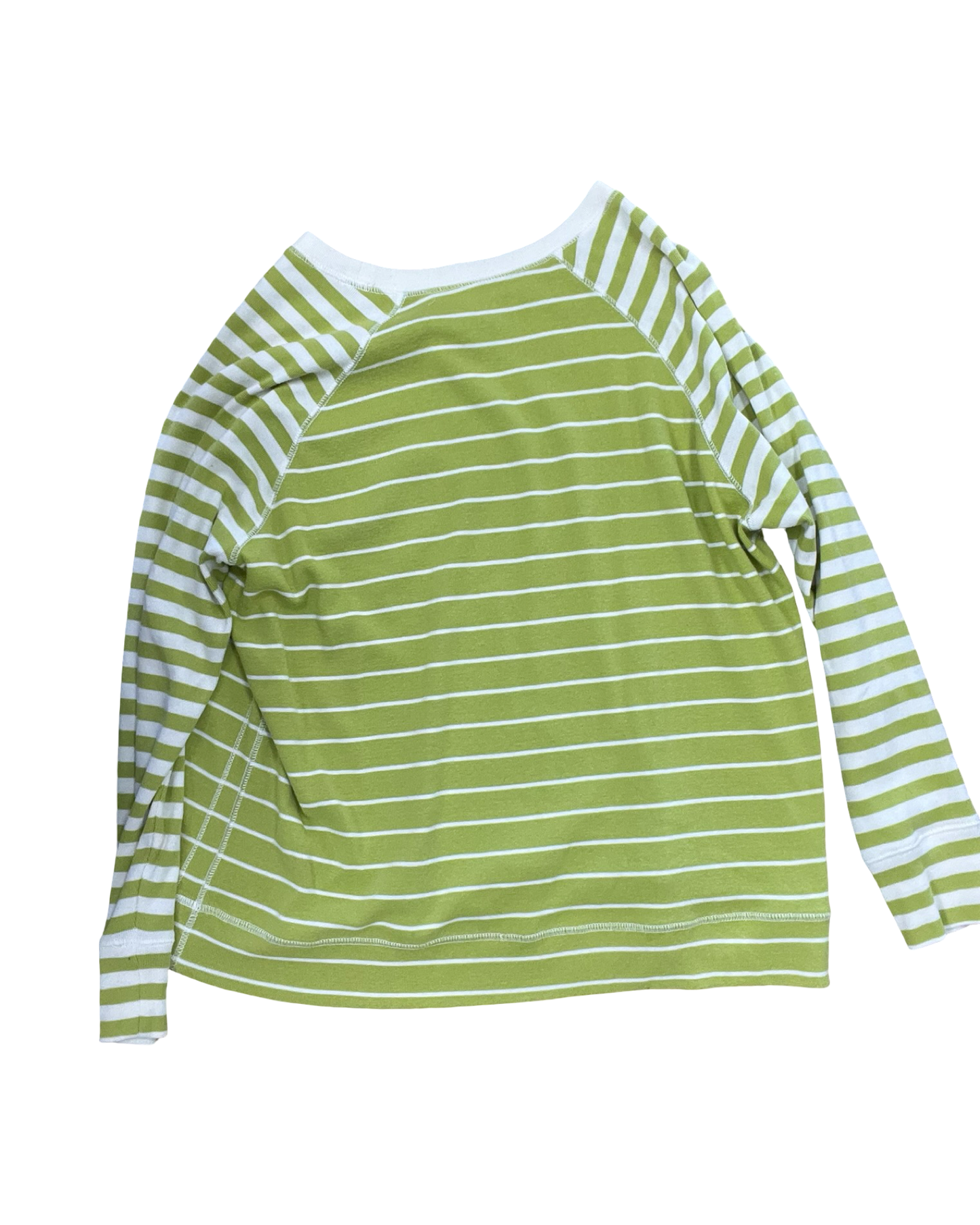 Top Ls By Eddie Bauer In Green & White, Size:2X
