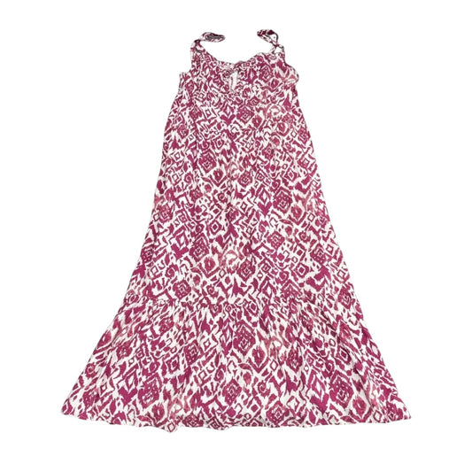 Dress Casual Midi By Lane Bryant In Purple & White, Size: 16