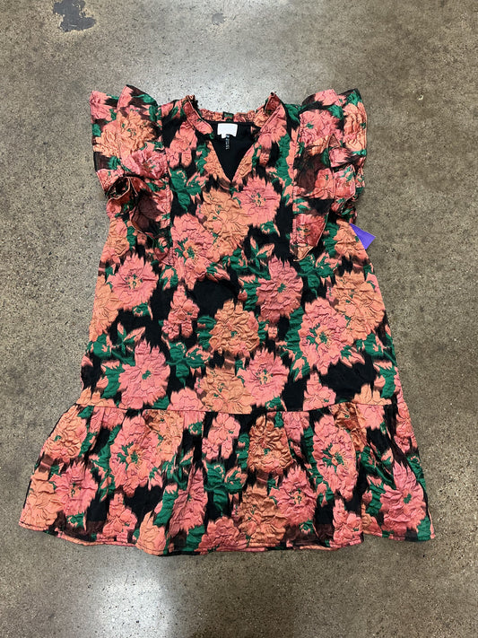 Dress Party Short By Entro In Floral Print, Size:L