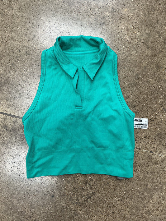 Athletic Tank Top By Athleta In Green, Size:M