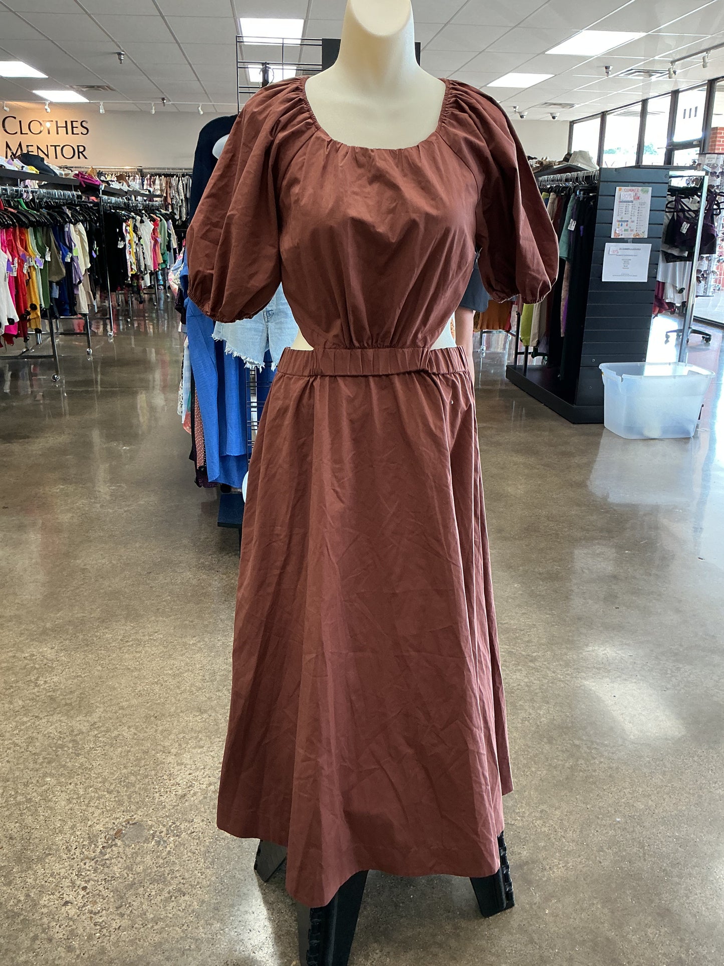 Dress Casual Maxi By Abercrombie And Fitch In Brown, Size:Sp