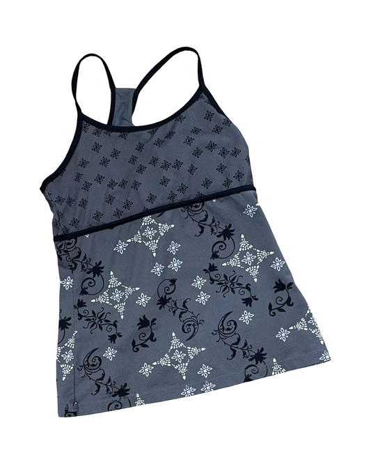 Top Ls By Simply Vera In Grey & Purple, Size:S