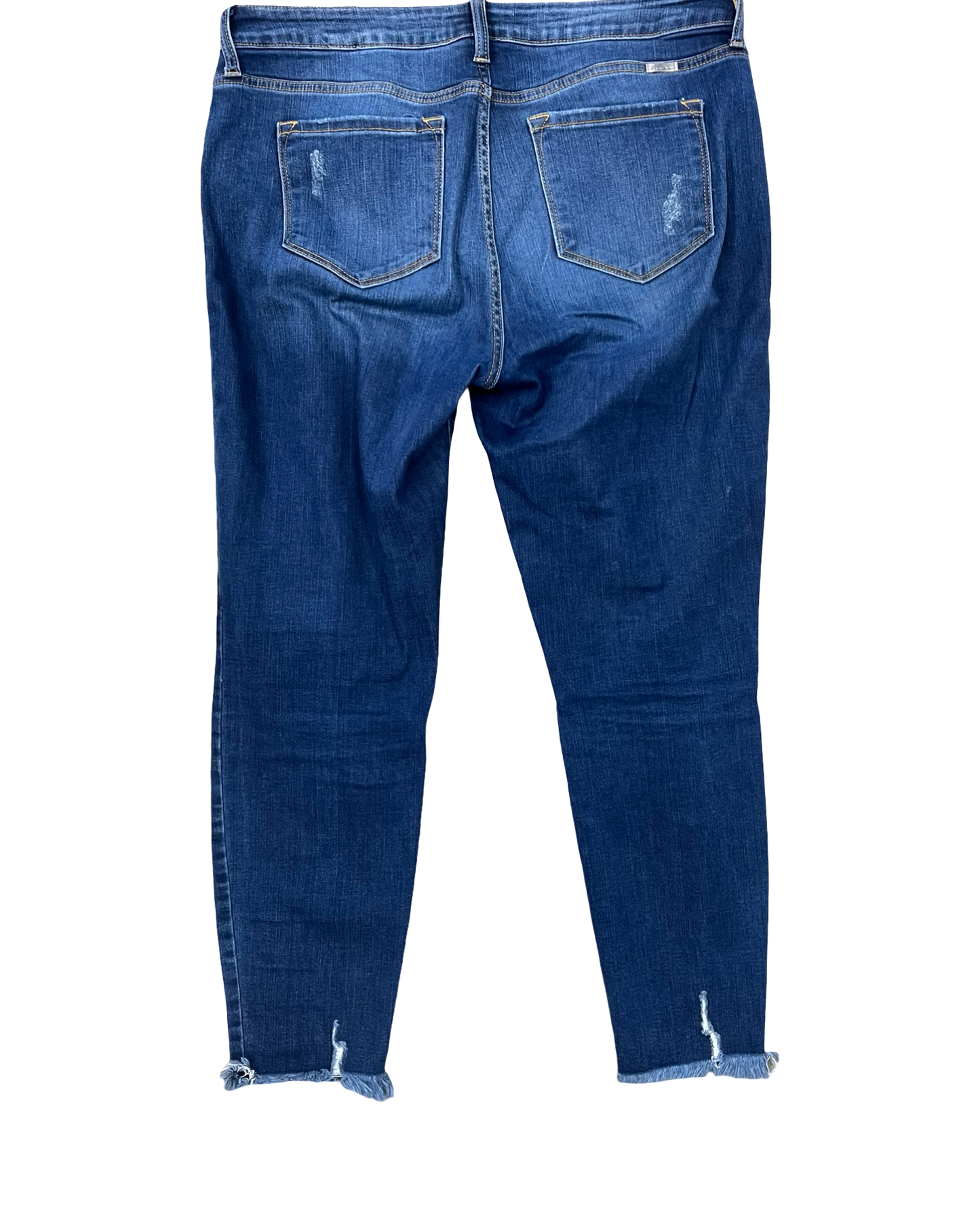 Jeans Straight By Kancan In Blue Denim, Size:14