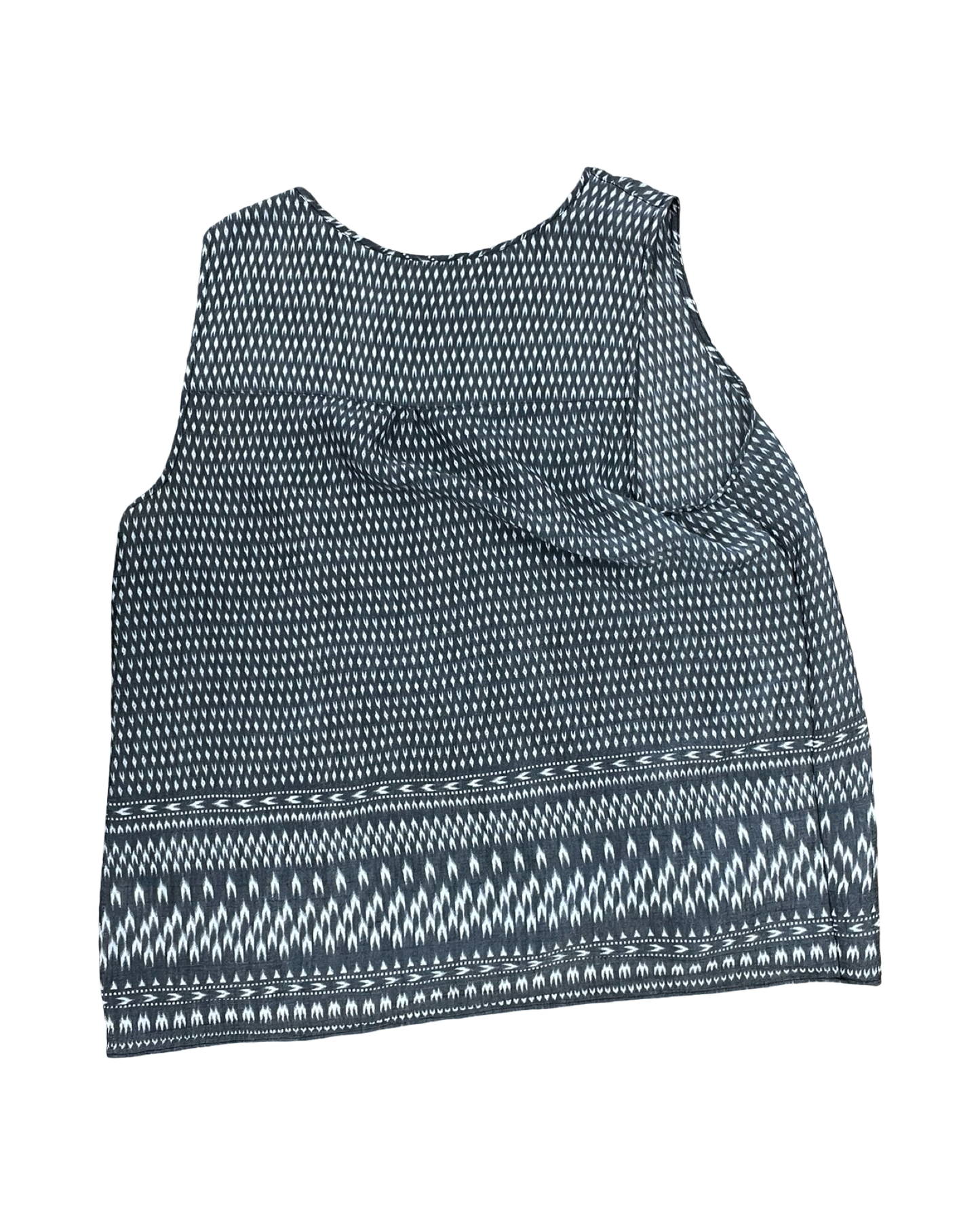 Top Sleeveless By Christopher And Banks In Blue & Grey, Size:Xl