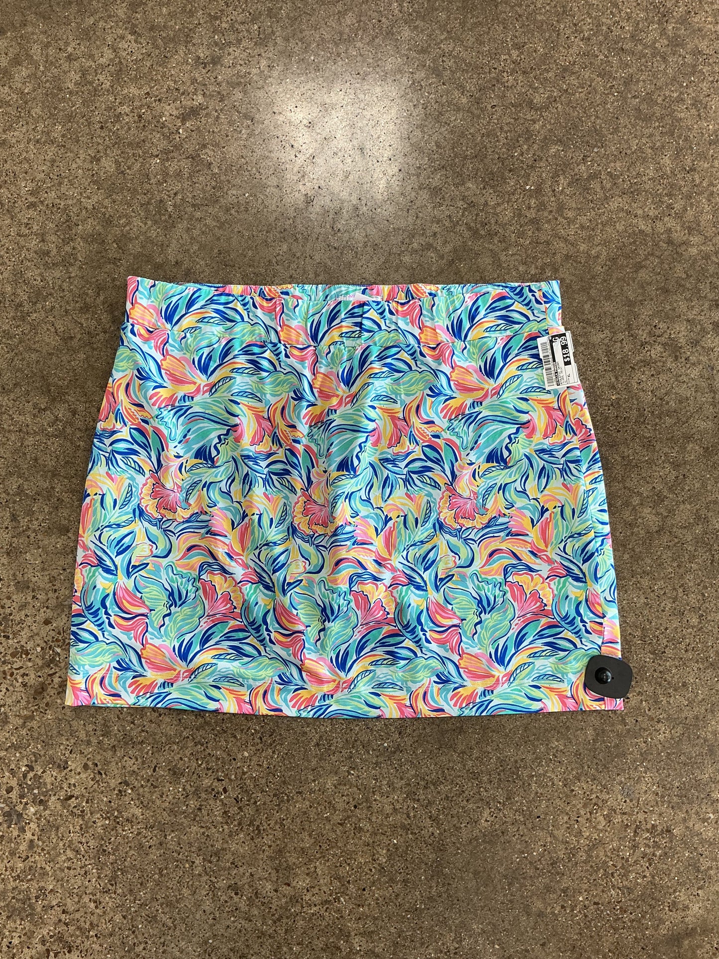 Athletic Skort By Stella Parker In Floral Print, Size:Xl