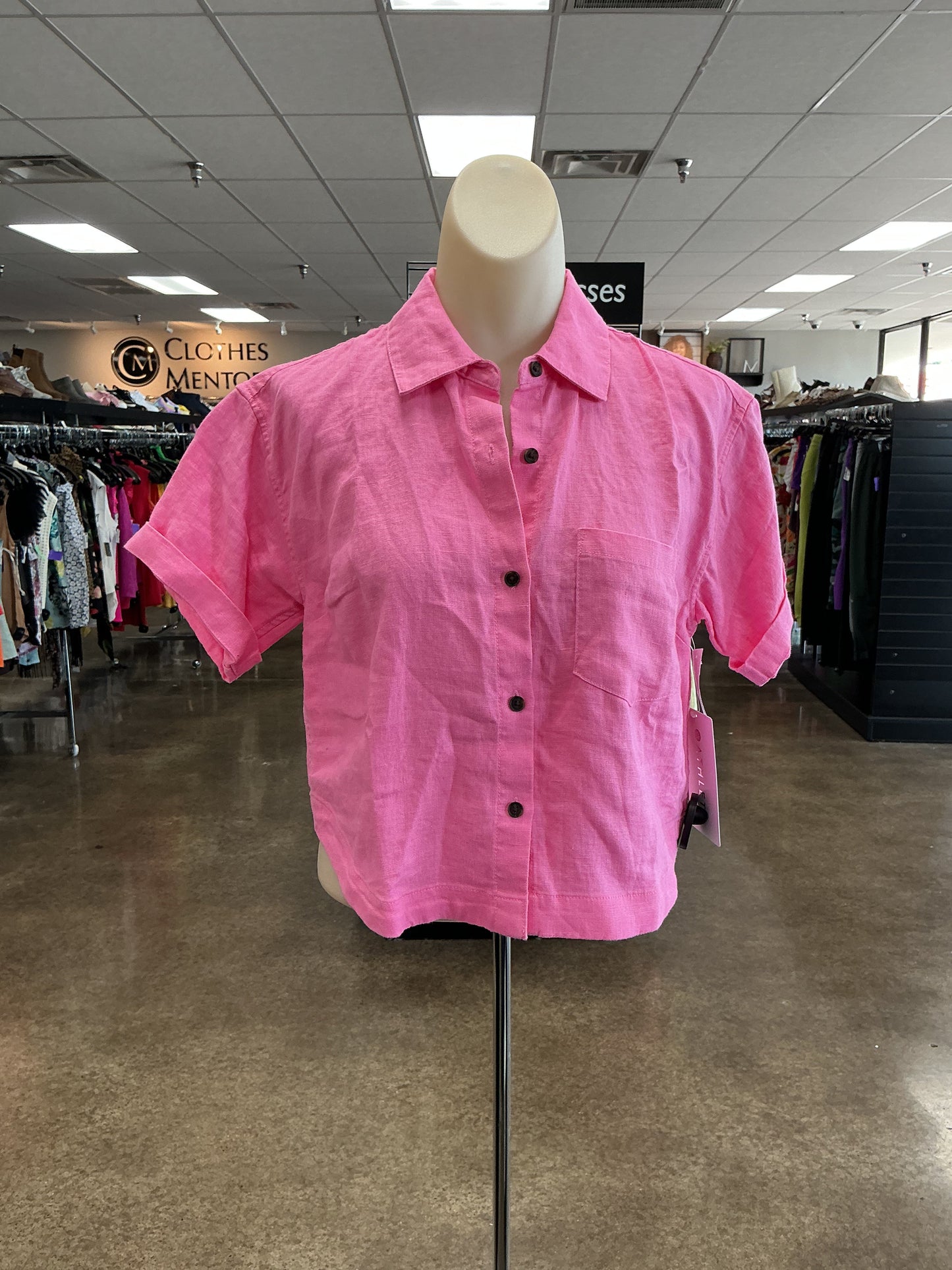 Top Ss By Athleta In Pink, Size:Xxs